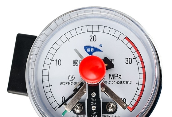 Công tắc tiếp xúc điện Bộ lọc đồng hồ đo áp suất Máy ép xi lanh dầu Cảm ứng Pu 0-40pa